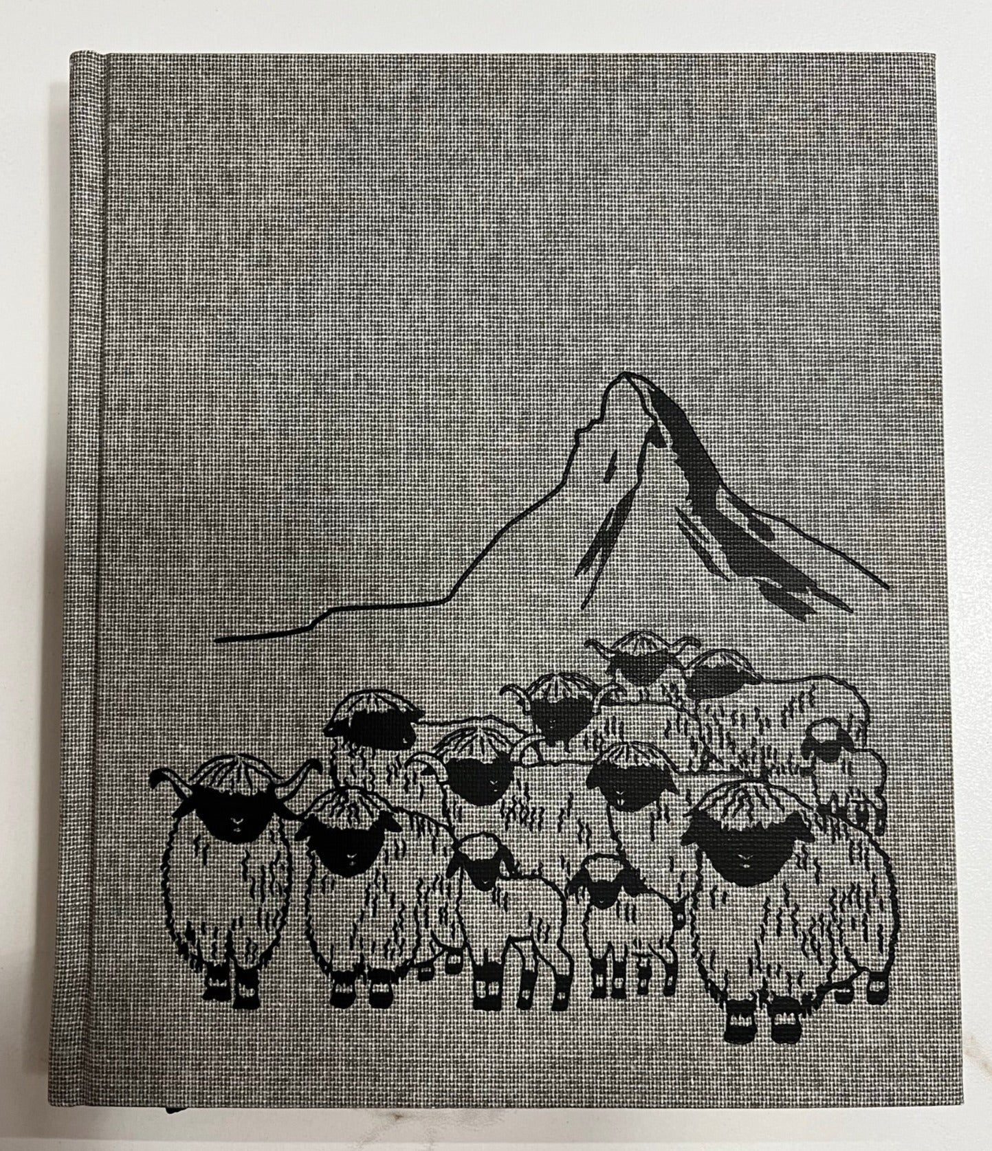 Notebook Blacknose Sheep with Matterhorn, sand