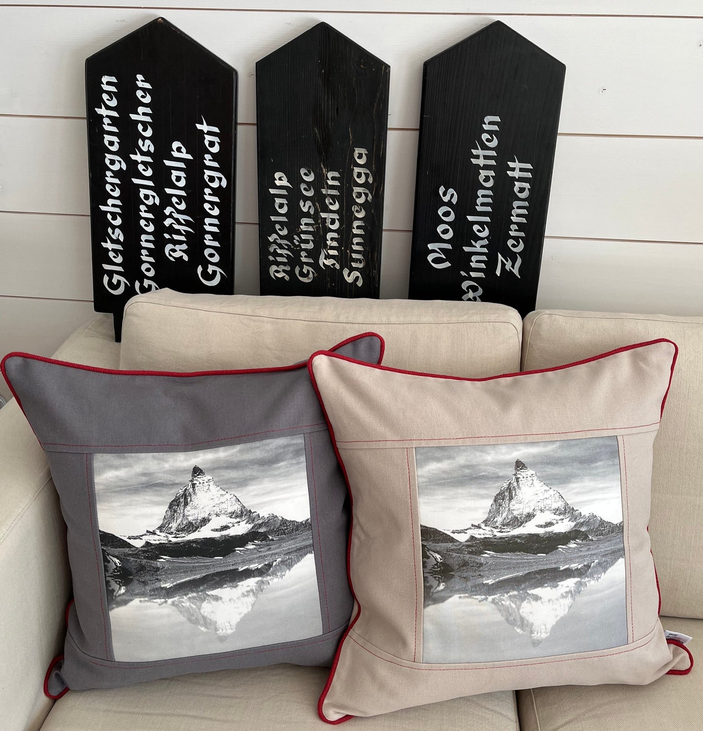 Matterhorn cushion cover, beige
