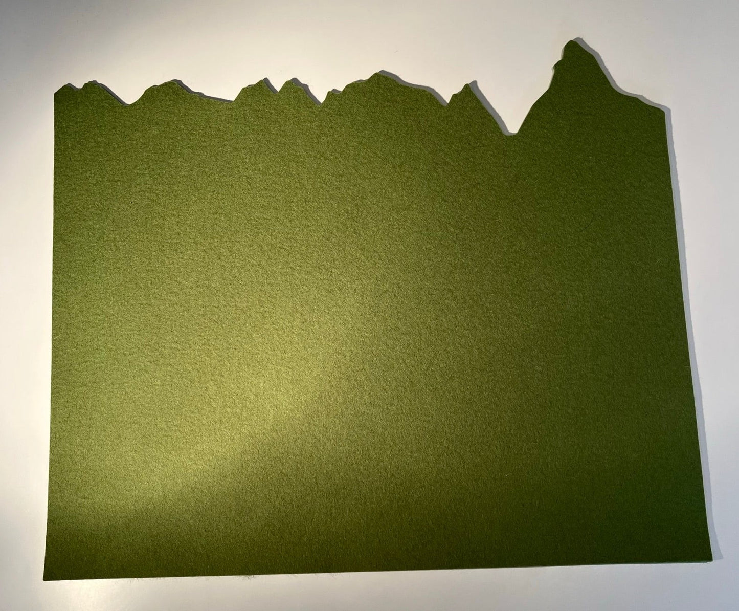 Mountain Panorama table mat, burnt orange