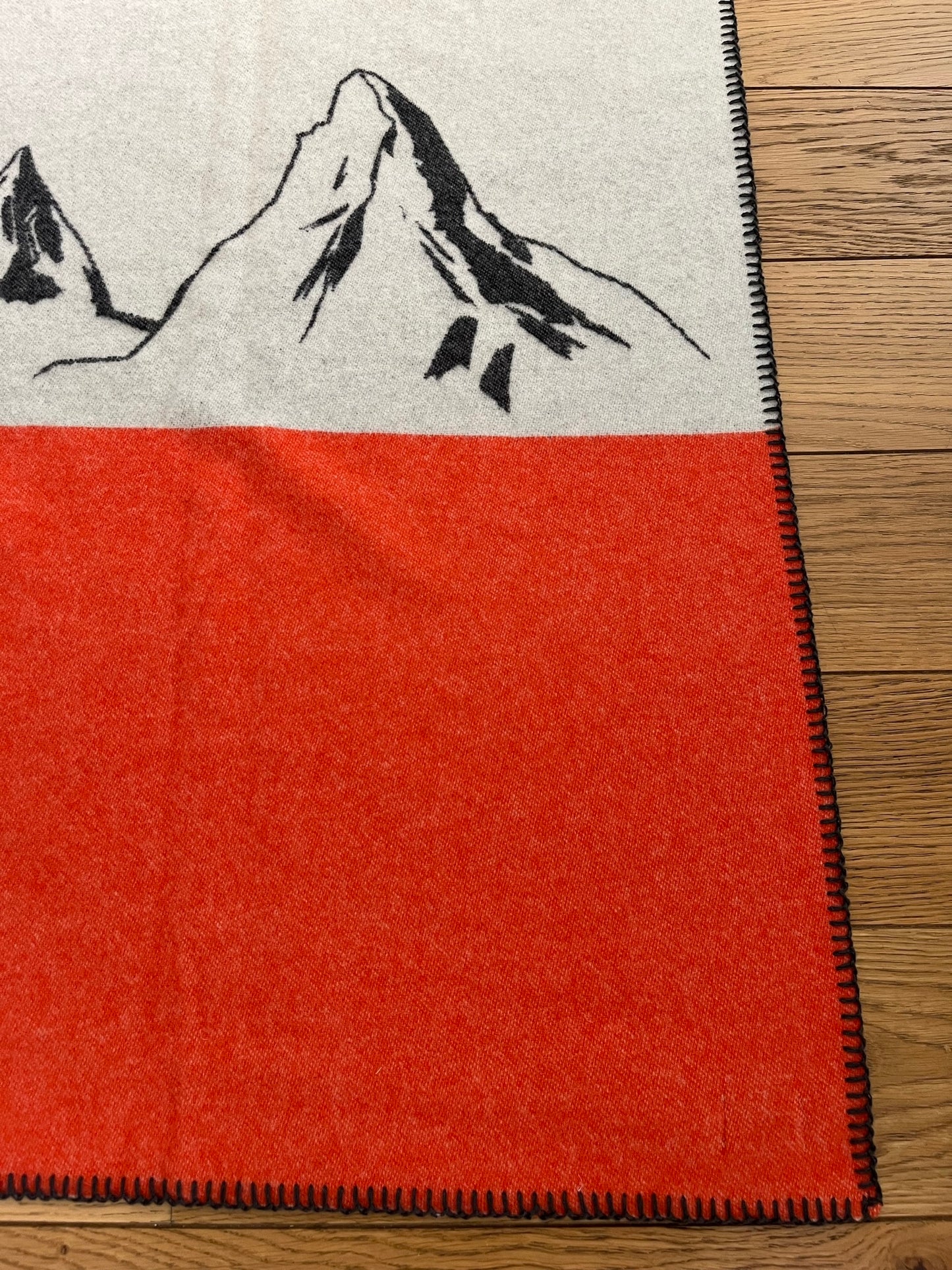Mountain Panorama Blanket, orange/beige
