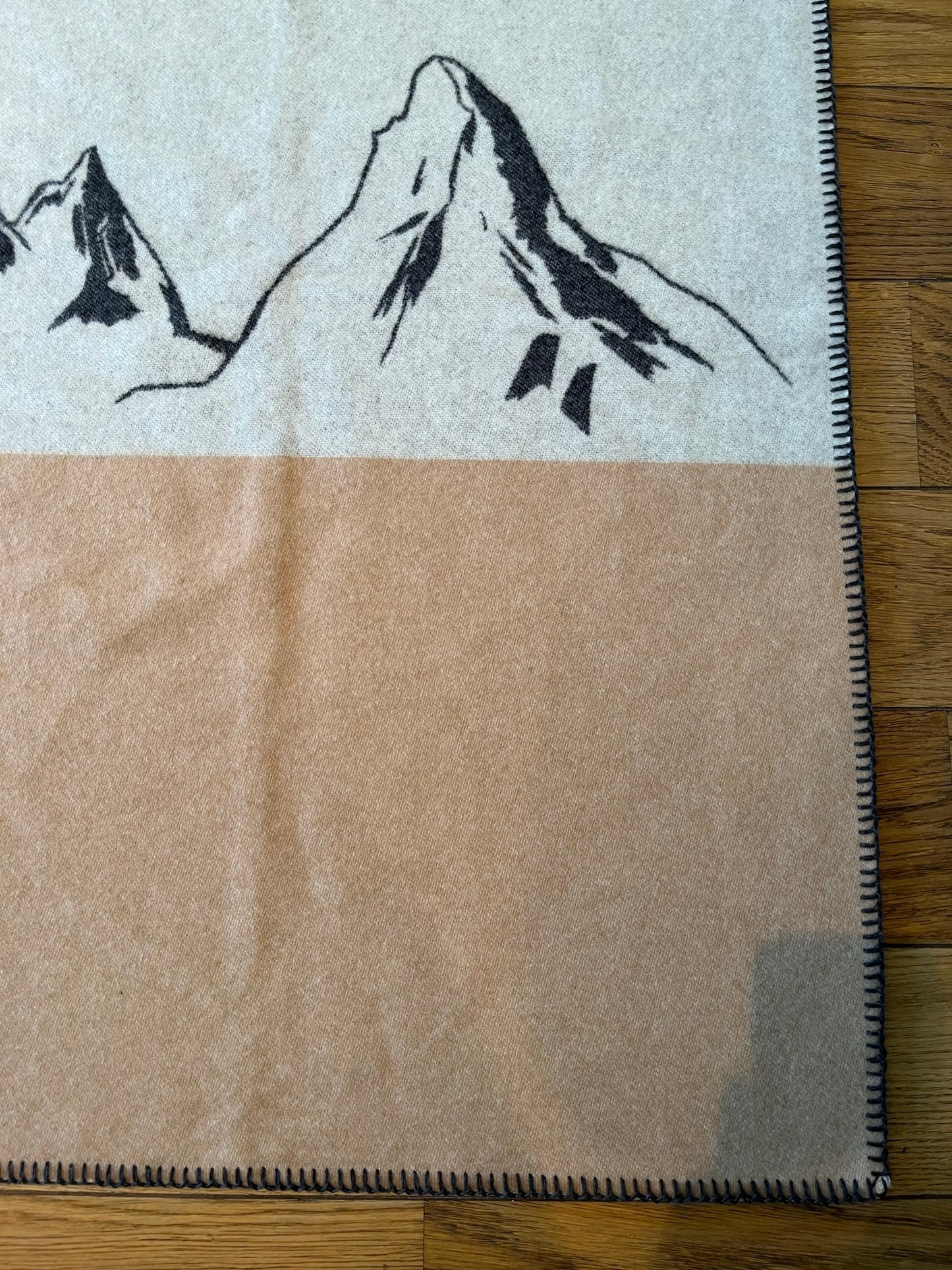 Mountain Panorama Blanket, orange/beige