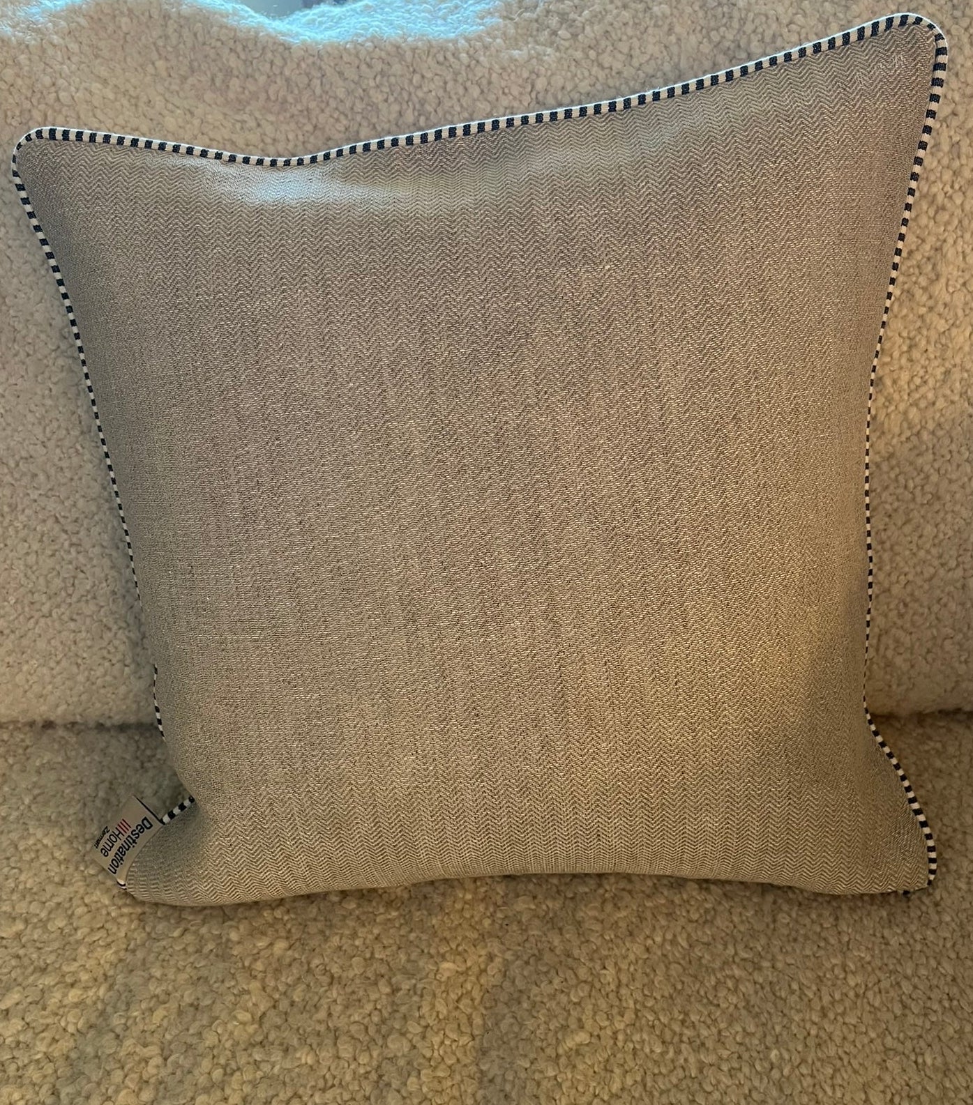 Blacknose Sheep cushion cover, two sheep, beige