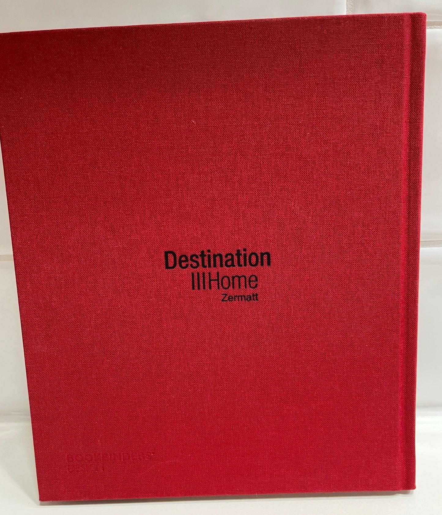 Notebook Zermatt Winter, red