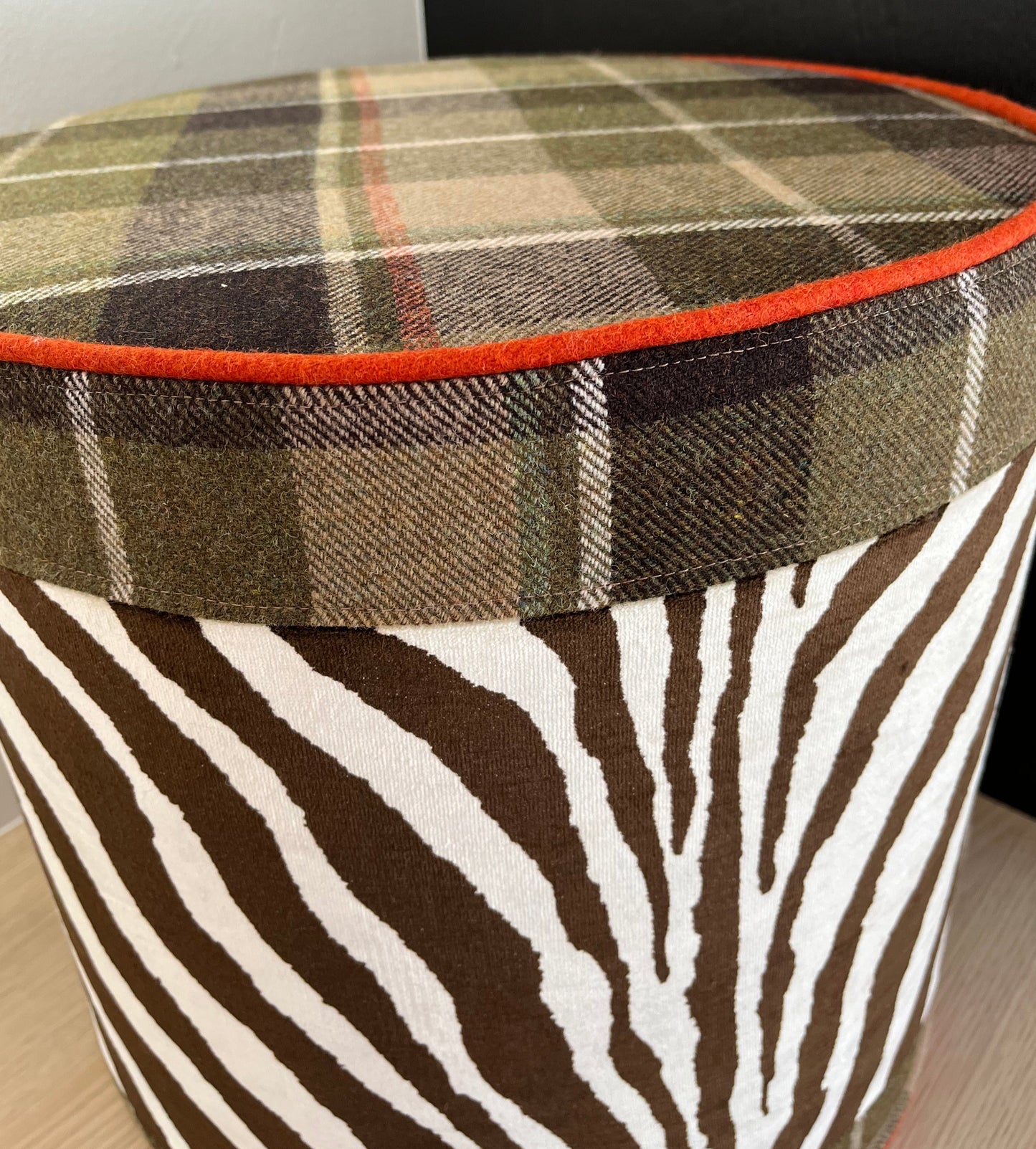 Alpine Chic meets Africa pouf