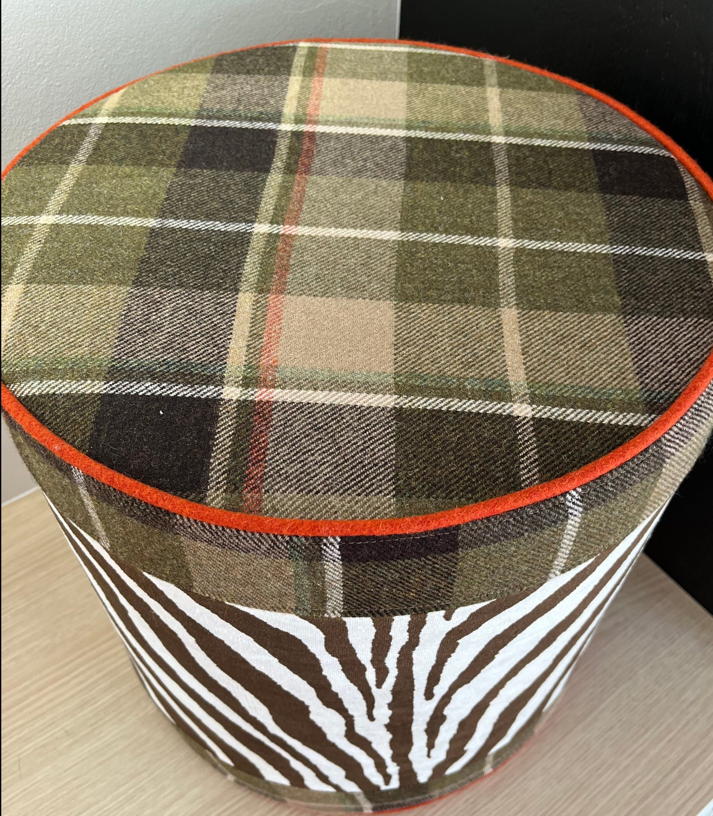 Alpine Chic meets Africa pouf