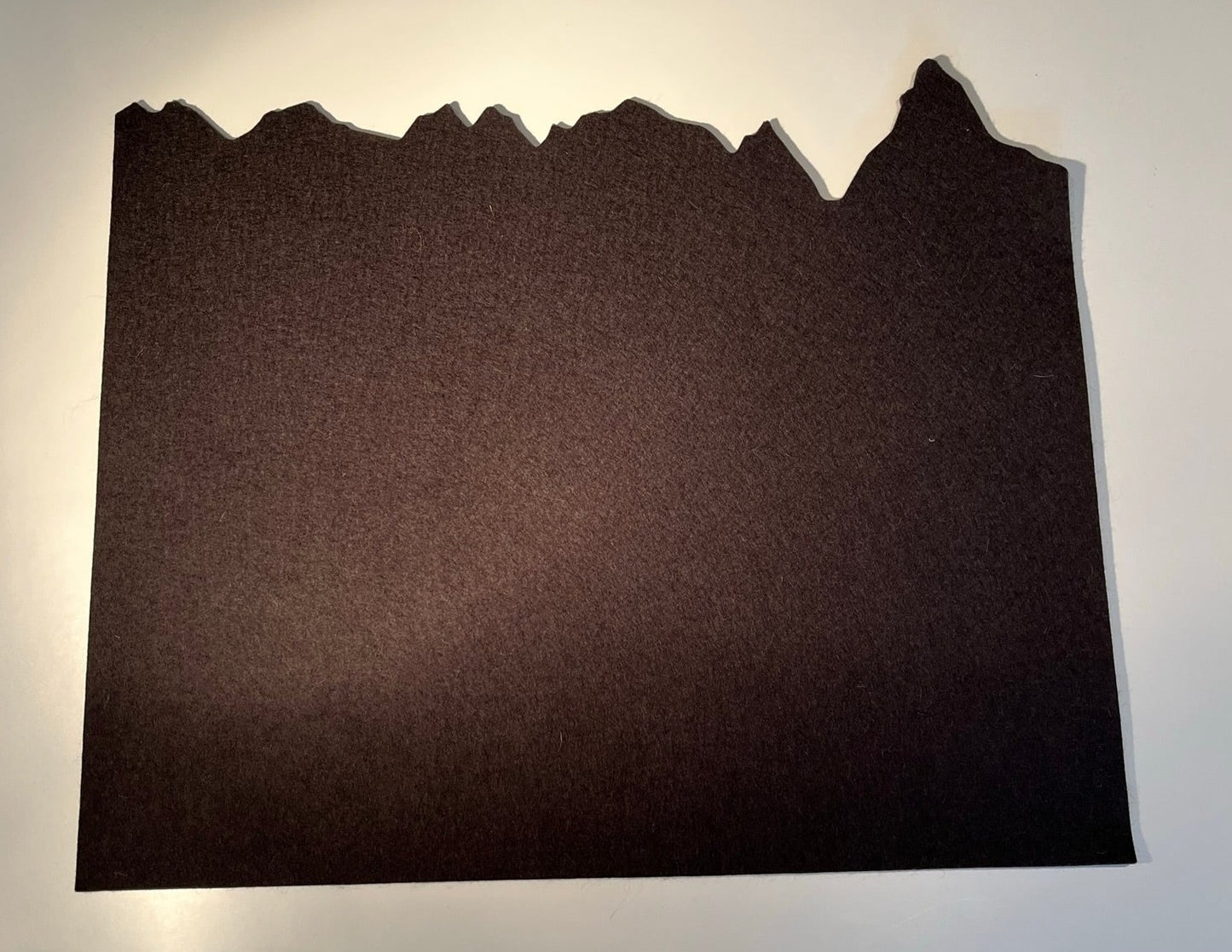 Mountain Panorama table mat, burnt orange